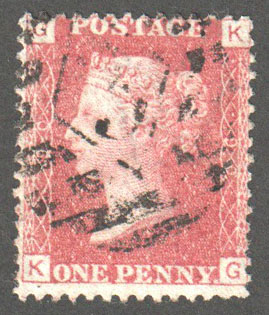 Great Britain Scott 33 Used Plate 90 - KG - Click Image to Close
